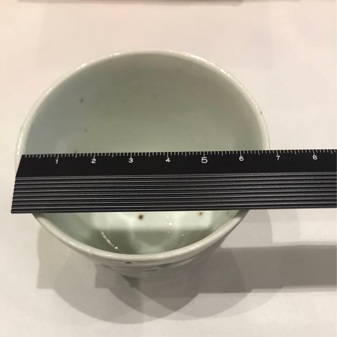 蕎麦猪口　そば猪口　露草文　高台　厚底　酒器　盃　初期　古伊万里　骨董　古美術