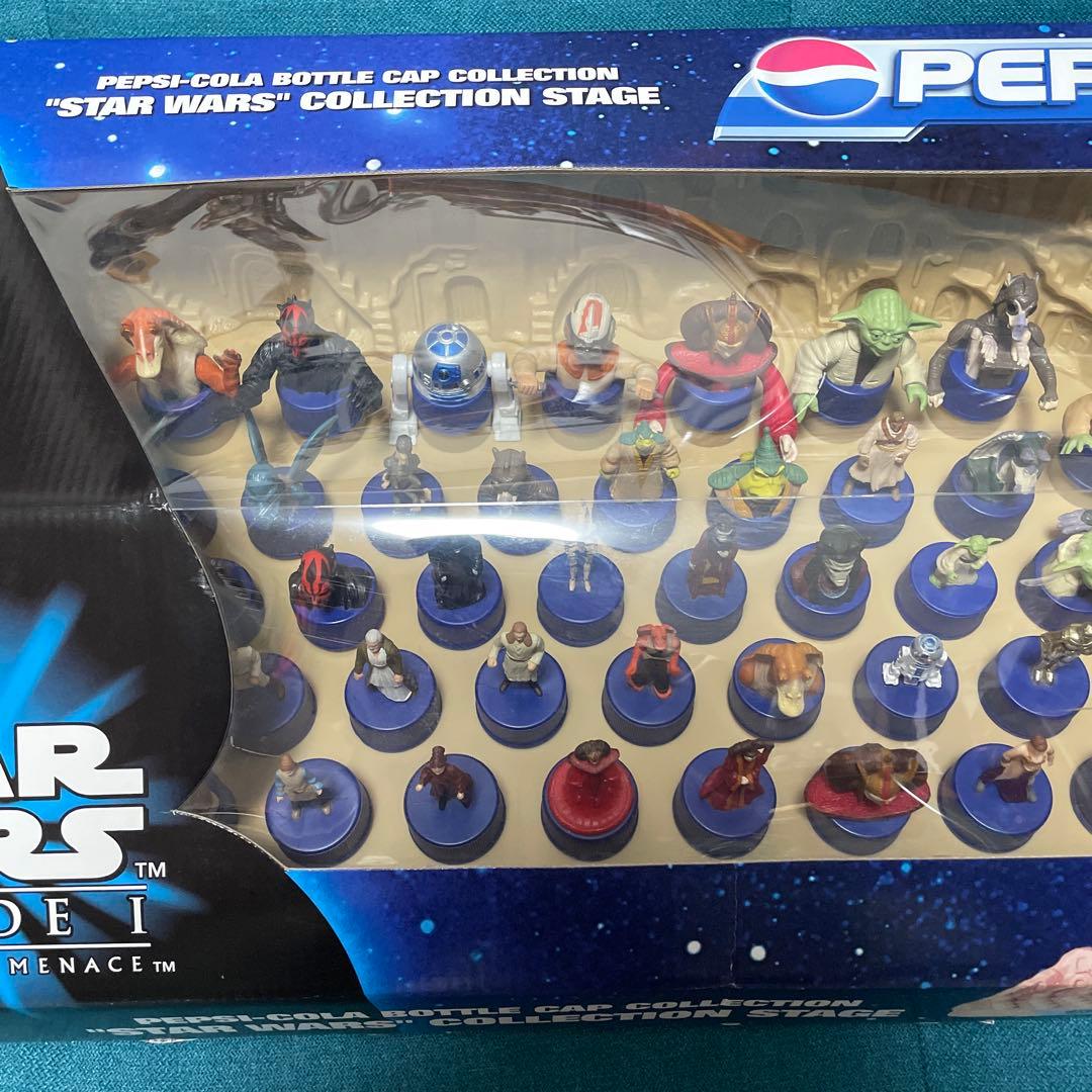 スターウォーズ エピソード1ボトルキャップ フルコンプ コレクションステージ付き