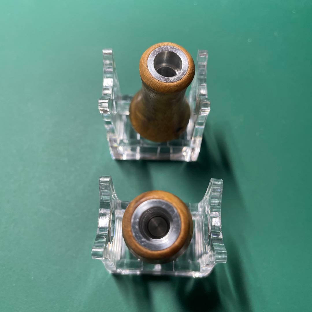 【スプリームスタイル】ハンドルノブ マーブルウッド ラウンドタイプ【キャップ付】