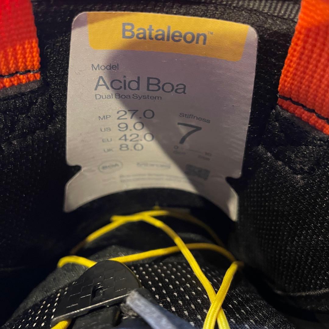 スノーボード ブーツ バタレオン Acid BOA ボア ブラック メンズ