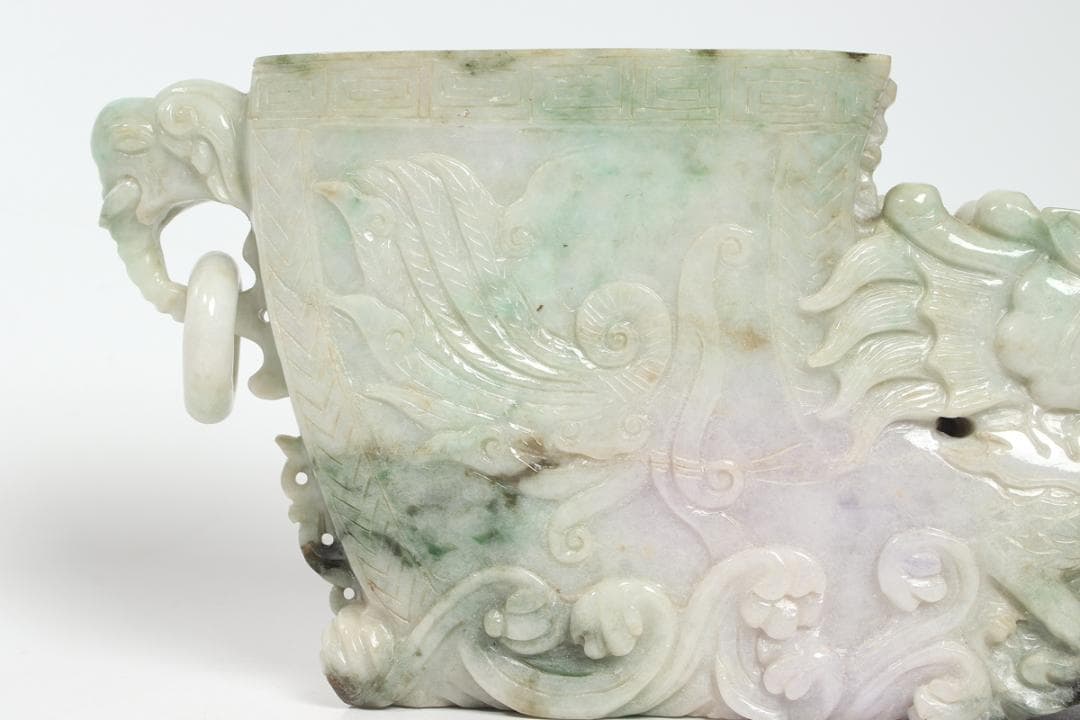 龍 彫刻品 玉石 古美術 古玩