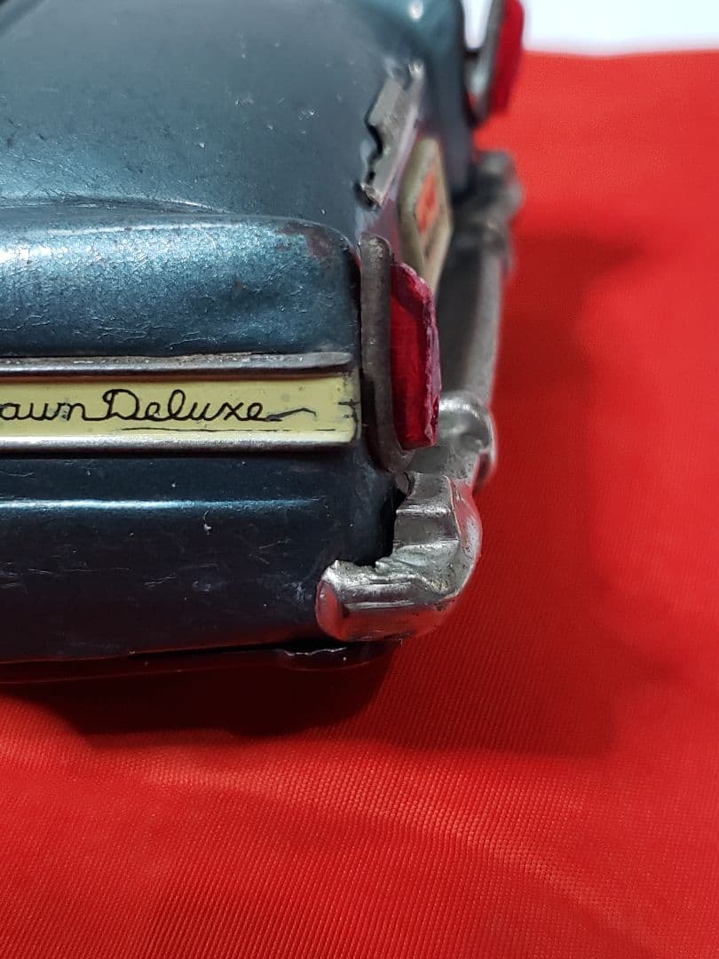 萬代屋　トヨペット クラウン デラックス 　青　ブリキ　箱無し