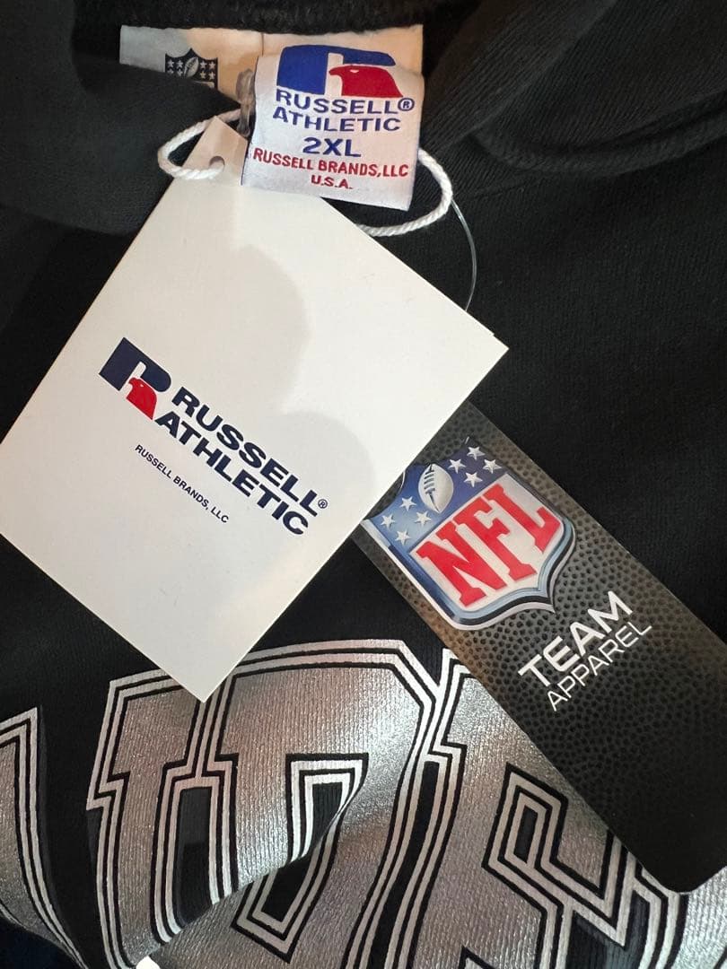 新品NFL RAIDERS コラボRussell ラッセルレイダース黒2XL