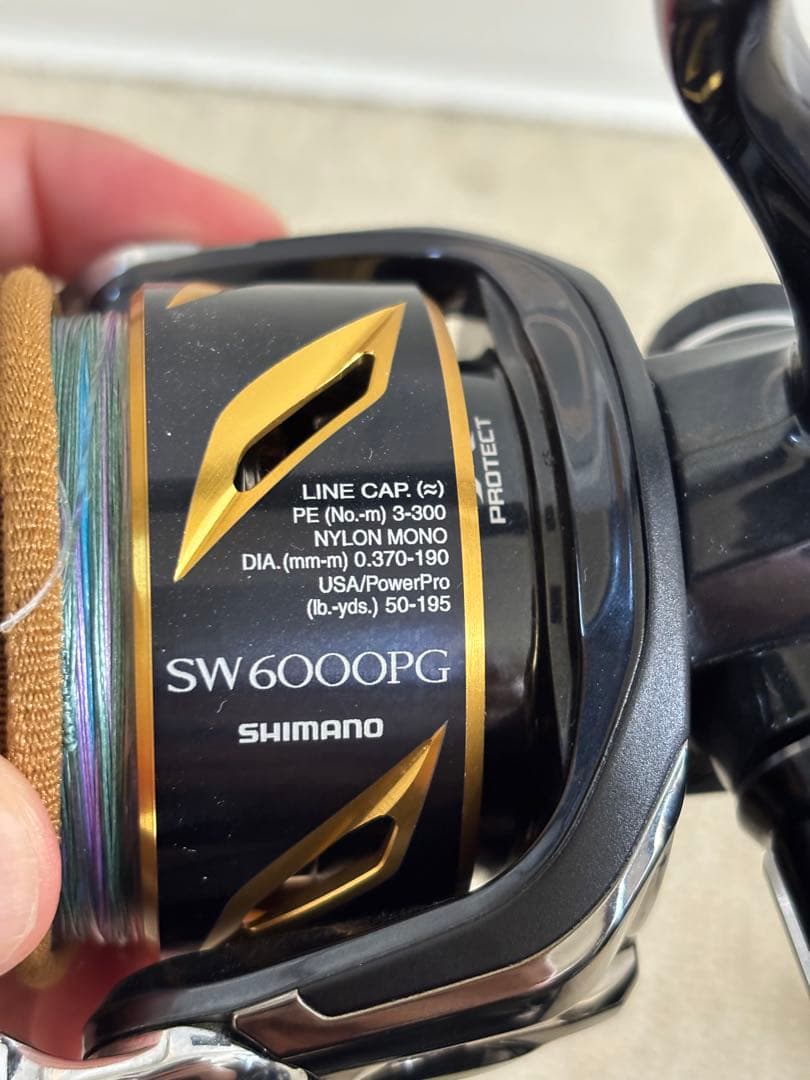 20ステラSW 6000PG 美品 リブレハンドル付き