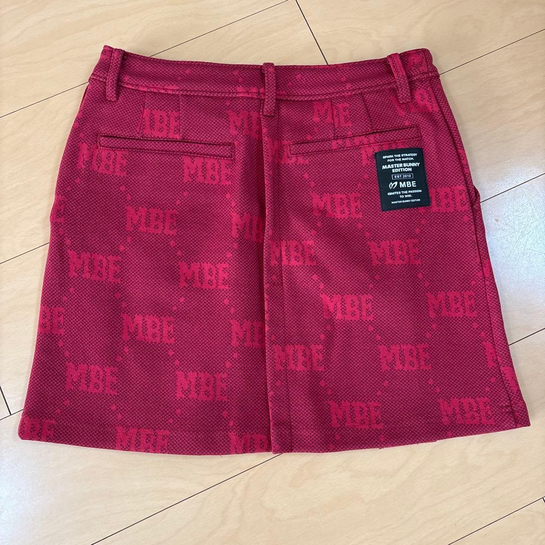 冬用MBE 赤 プリーツスカート Sサイズ