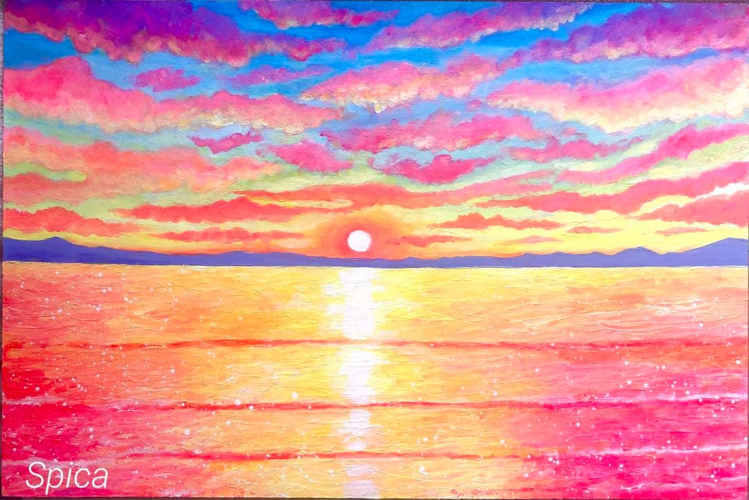 朝焼け　　☆絵画