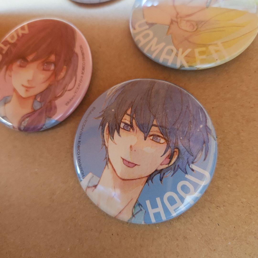 4点セット　となりの怪物くん　ろびこ　原画展 　描き下ろし缶バッジ