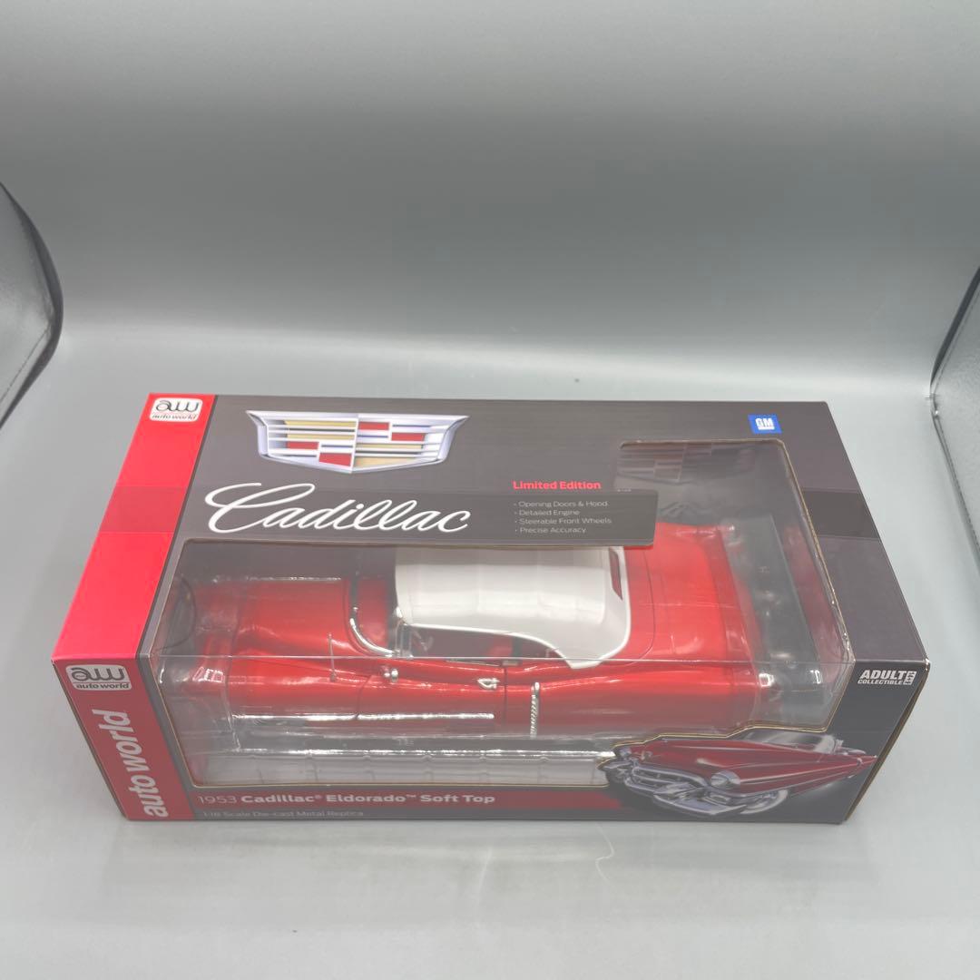1/18 1953 キャデラック エルドラド レッド×ホワイト