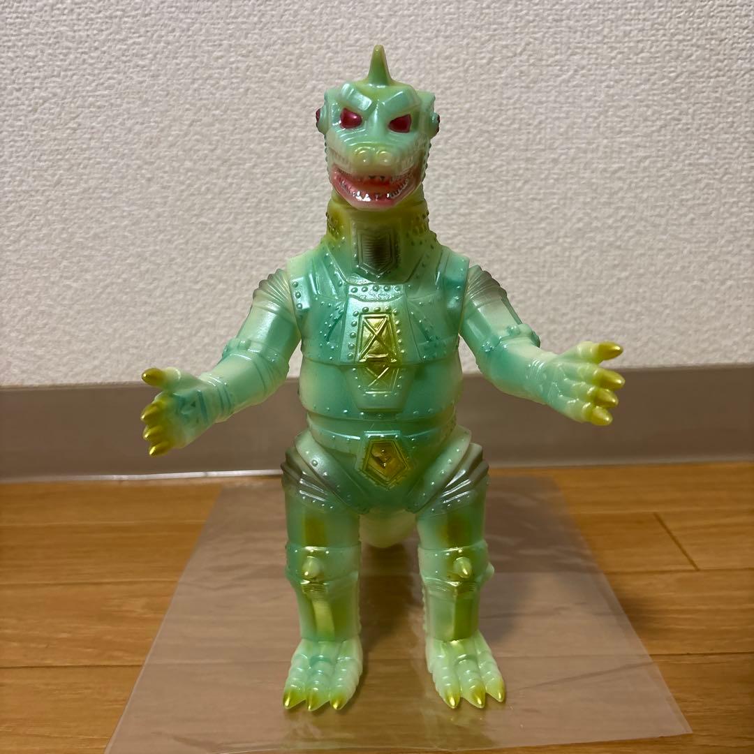 ブルマァク　メカゴジラ　蓄光グリーン　ソフビ　極美品