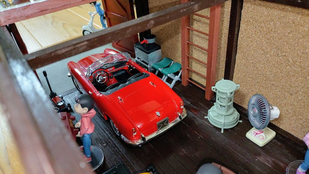 1/18　ジオラマ　ミニカー　ガレージ　車庫　納屋　ドールハウス　即購入禁止
