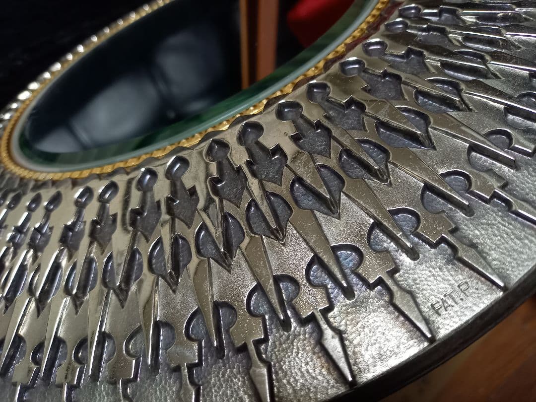 1960's　サンバースト　POLA 　ポーラ　メタル　ミラー　ノベルティ