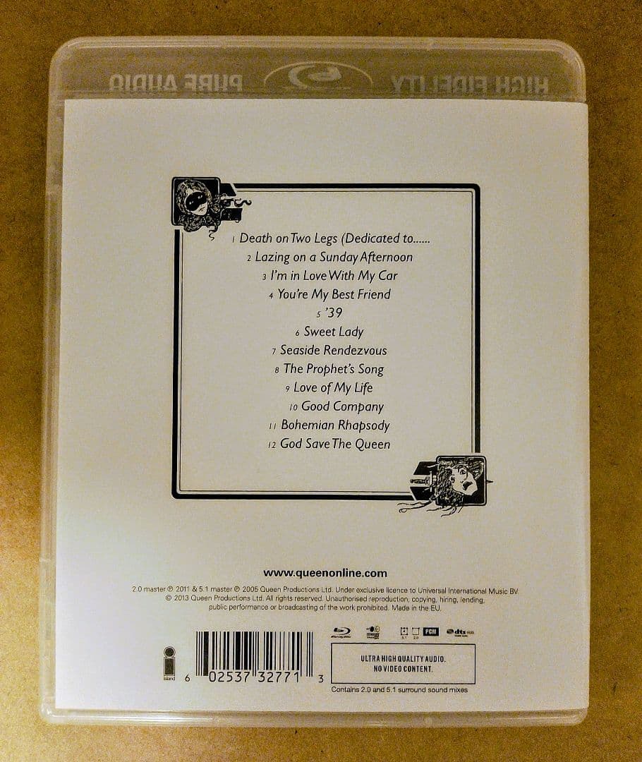 洋楽 Queen A Night At The Opera 5.1 Blu-ray