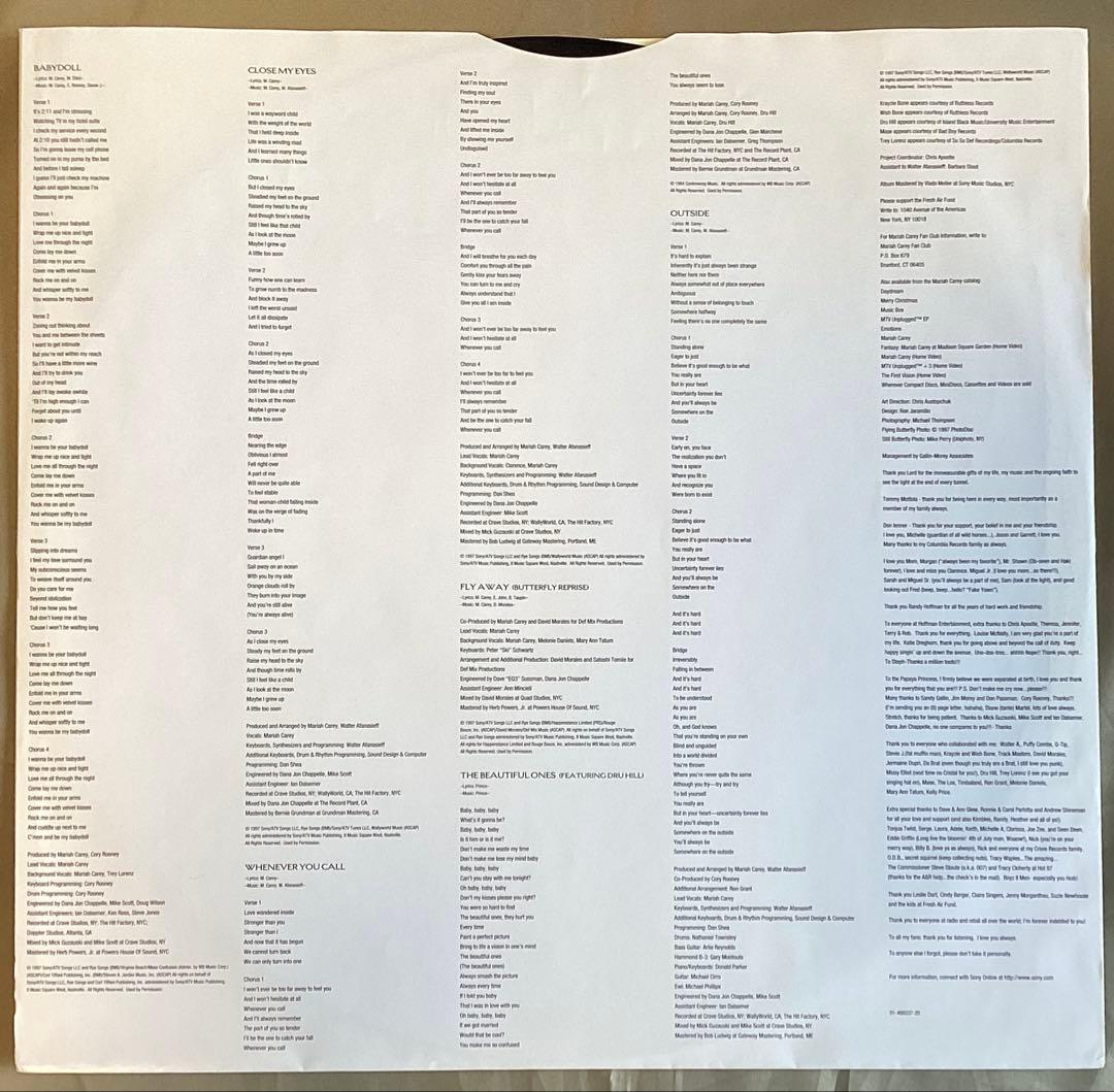 (USED)MariahCarey Butterfly EUオリジナル盤レコード