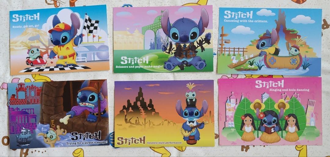 ディズニーポストカード　スティッチ 東京ディズニーランド　シー　リゾート他