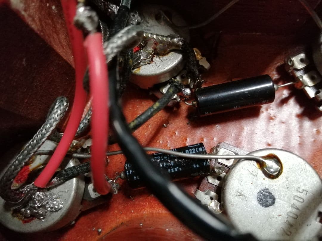 レスポール虎目良ギブソンギグケース付