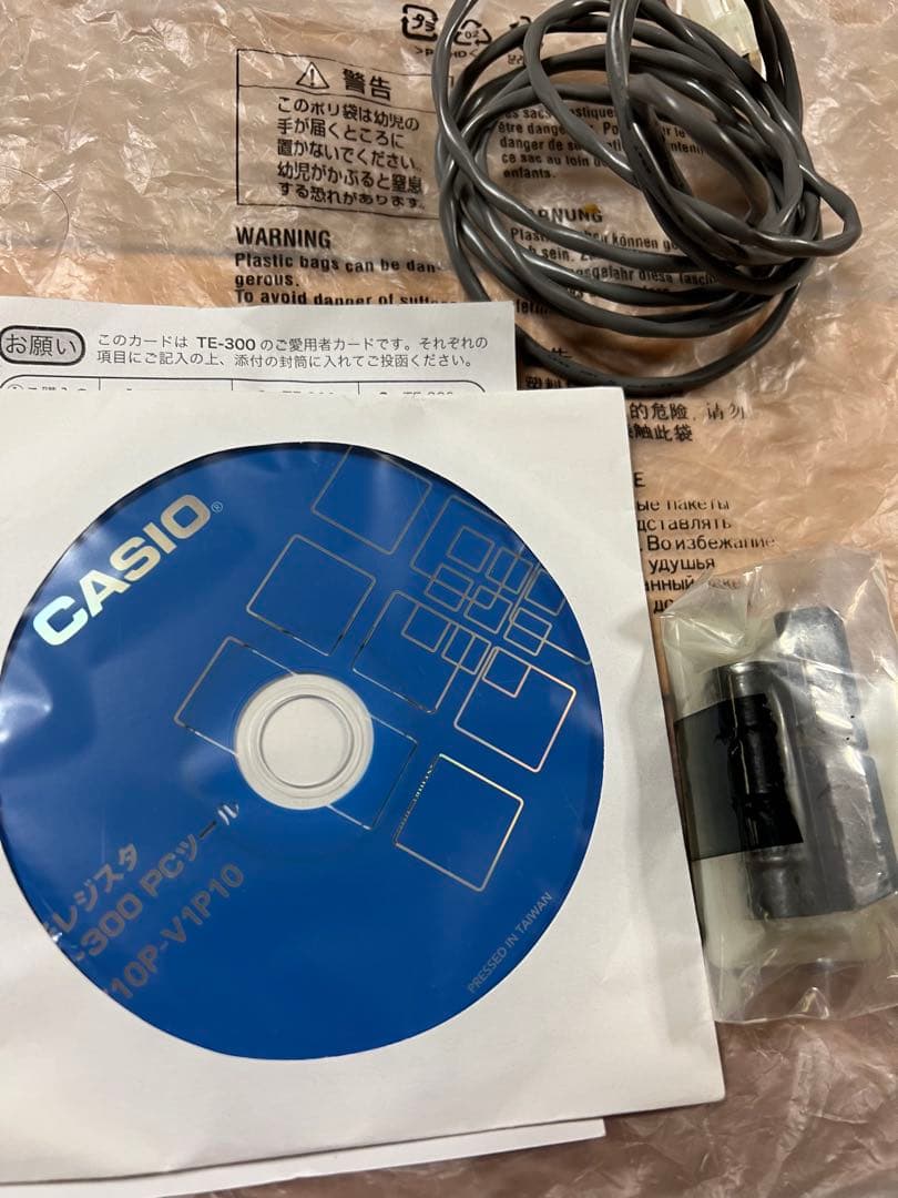 CASIO TE-309 レジスター，付属品あり