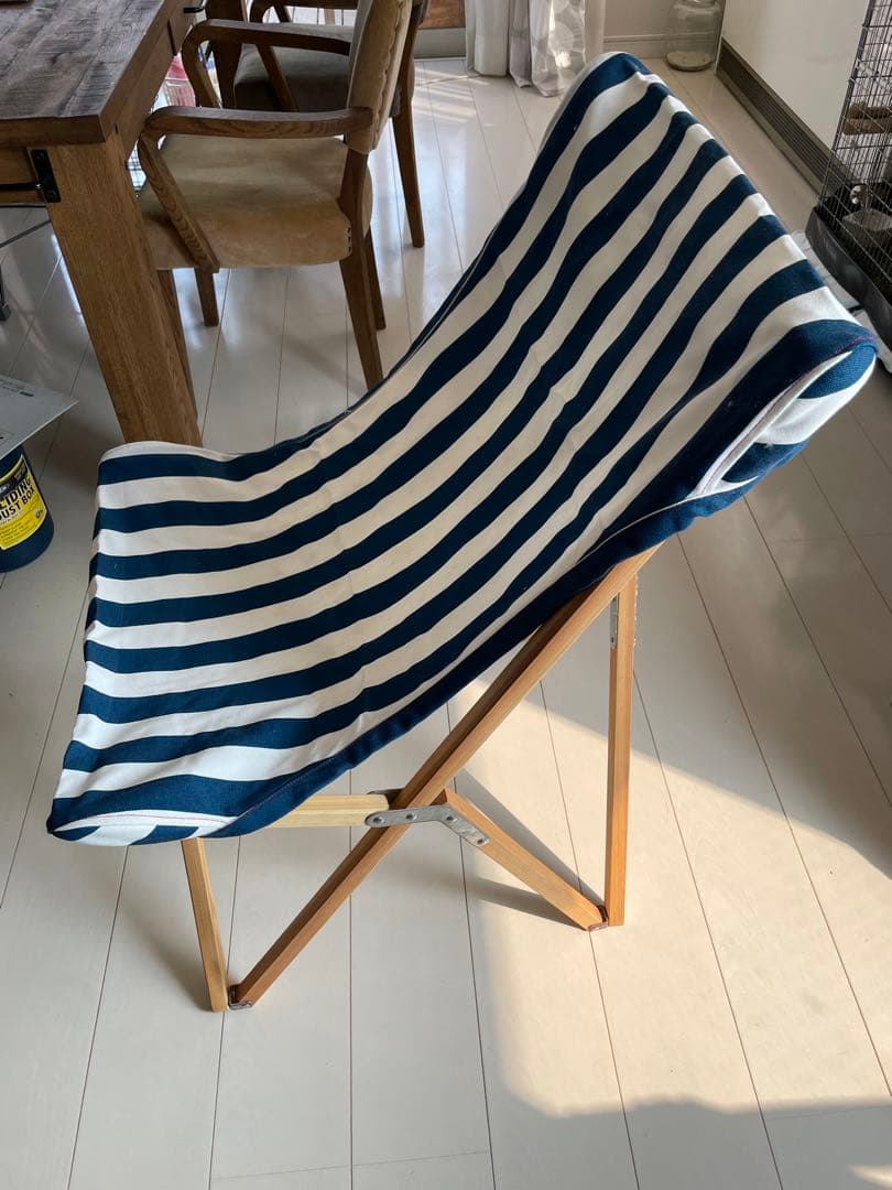 ダルトン ウッデンビーチ チェアー ネイビー イス 椅子
