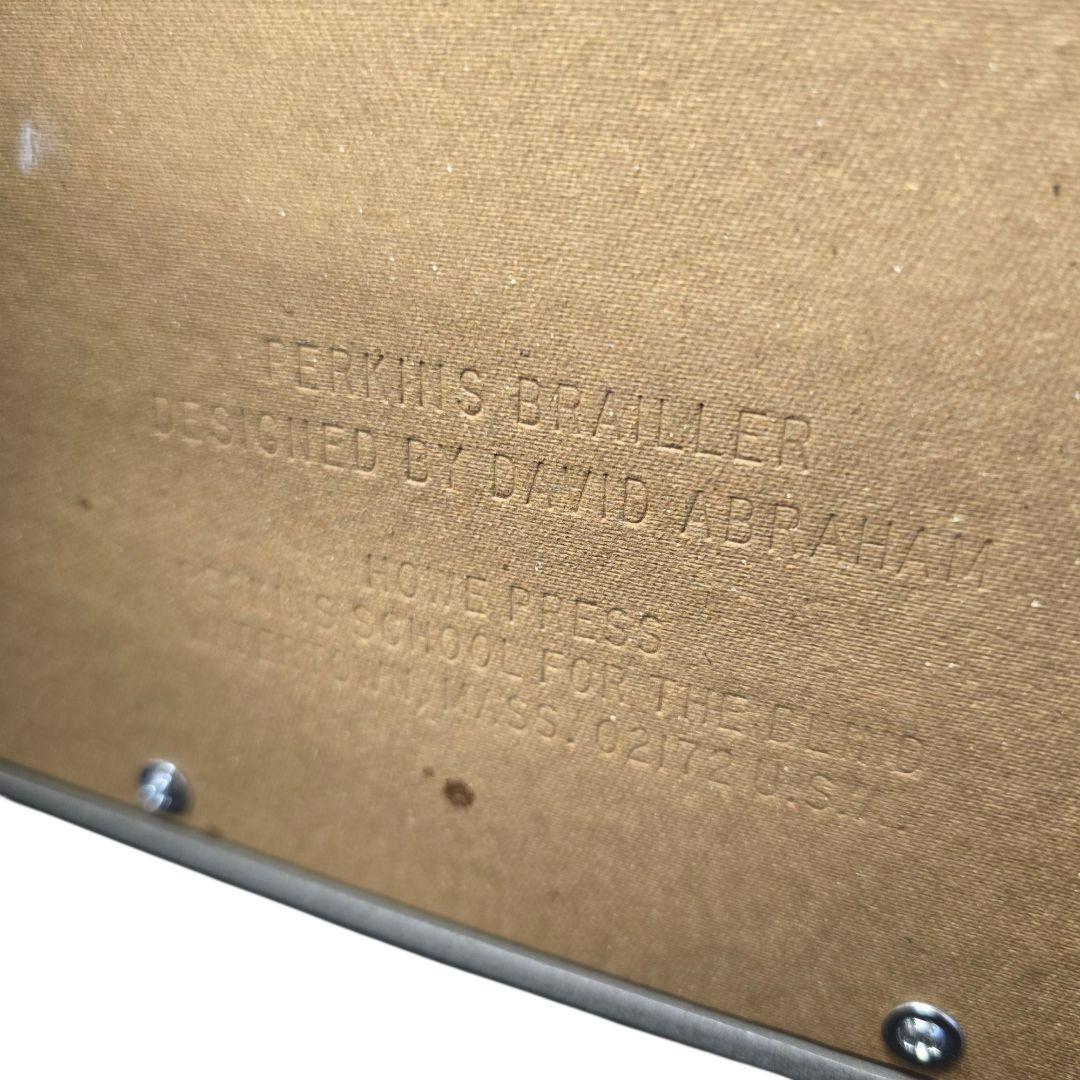 美品　PERKINS BRAILLER 点字タイプライター①