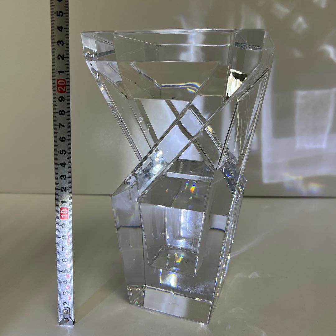 バカラ　アーキテクチャー花瓶　共箱　高さ23.8㎝　東Y7-1209☆1Fトニヒ