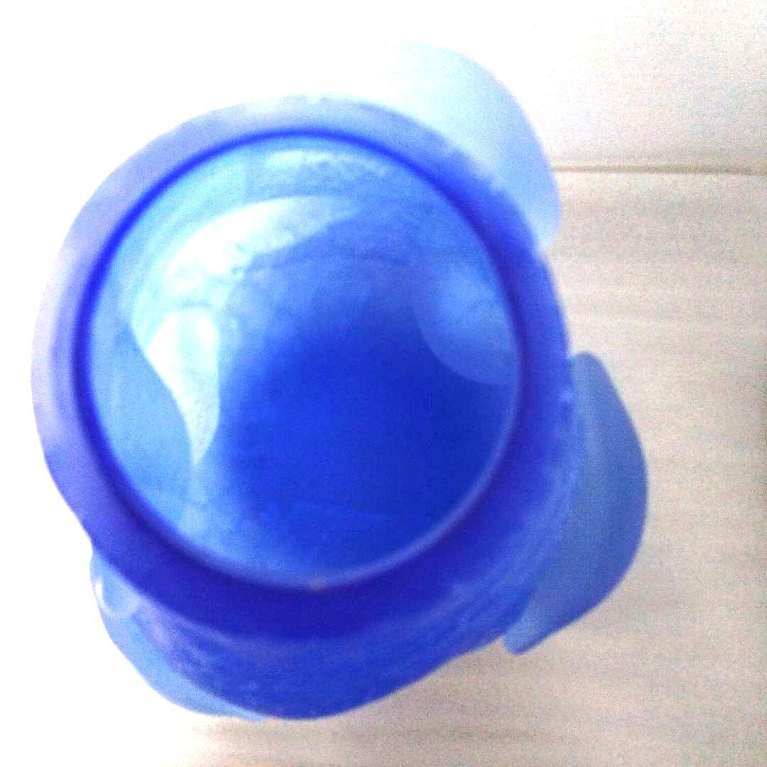 岩田　ガラス　優しい青　銀箔　工房　作家１点もの　花器　アート