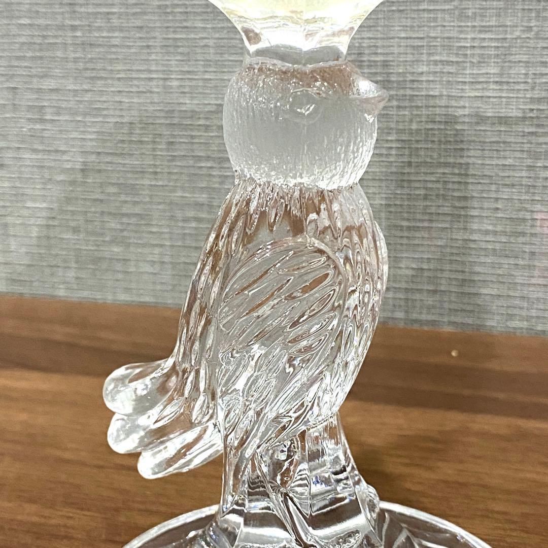 【美品】HOFBAUER ホフバウワー　クリスタル　ガラス　鳥の彫刻　コンポート