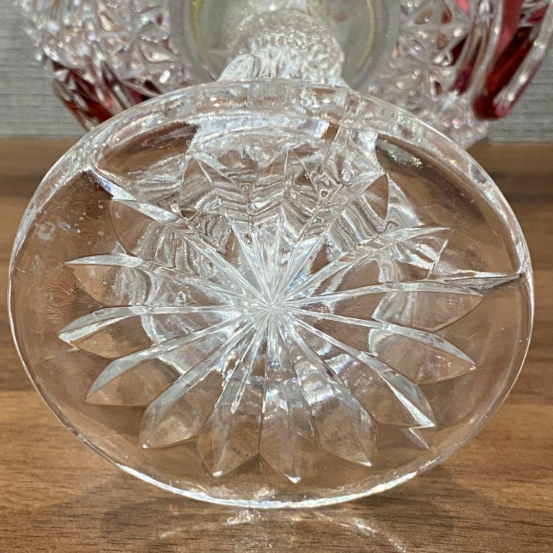 【美品】HOFBAUER ホフバウワー　クリスタル　ガラス　鳥の彫刻　コンポート