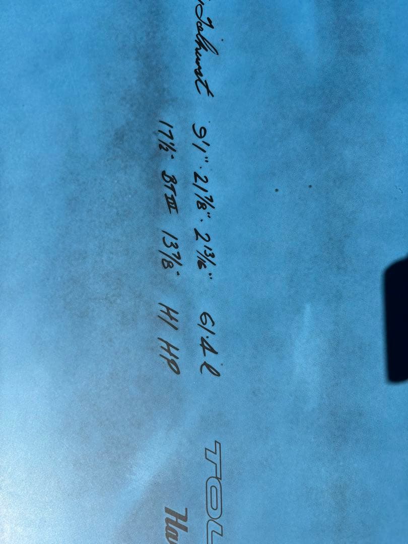 手渡し限定HARLEY TOLHURST HI HP Thnderbolt9'1