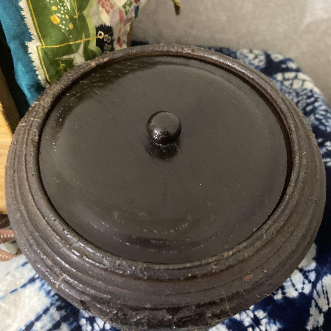 古備前　桐紋　水指　茶道具