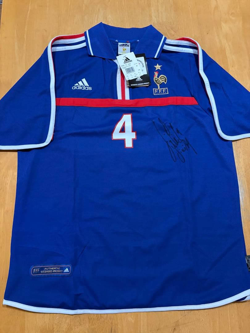 正規品 タグ付 新品 フランス代表 00/01 ヴィエラ Oサイズ サイン入