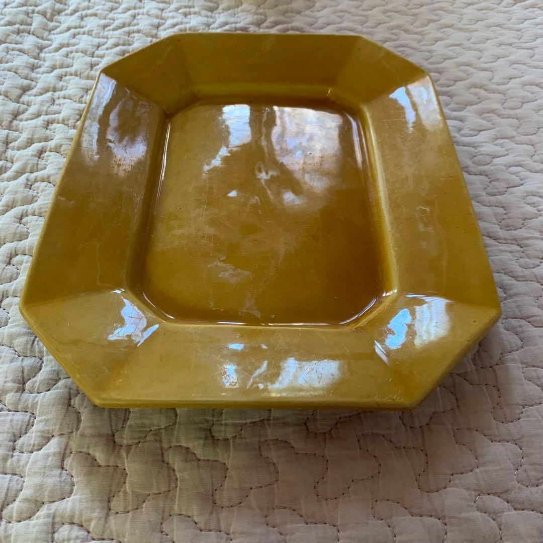 珉平焼　無地　額皿　柄なし