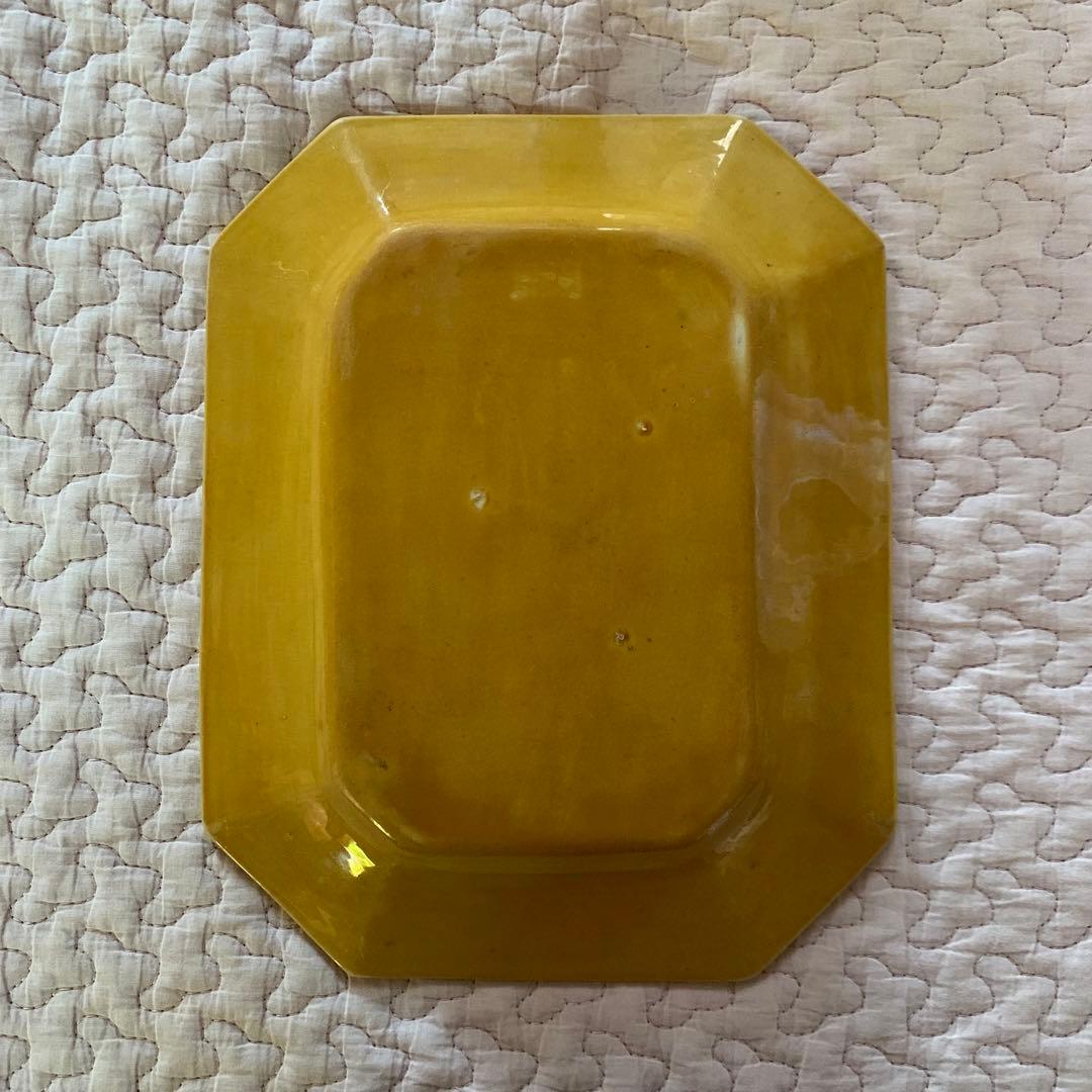 珉平焼　無地　額皿　柄なし