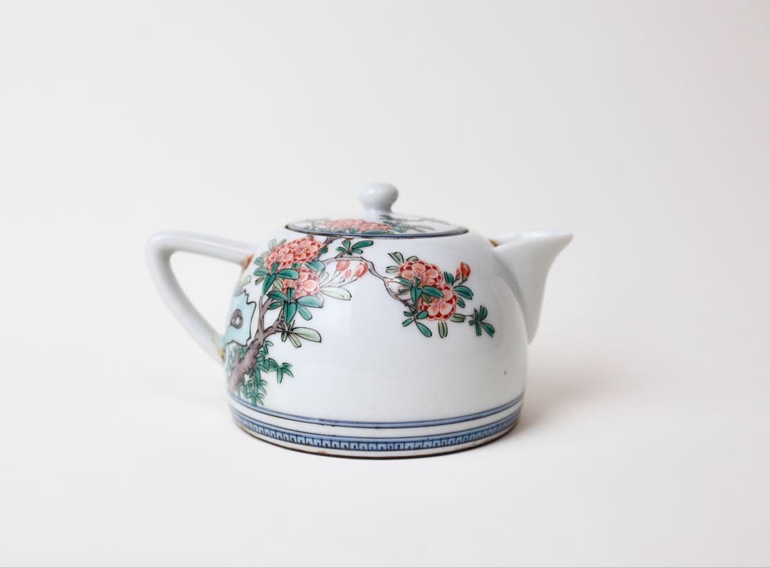 九谷焼 金城竜山 鳳凰 細密絵 石野 竜山 急須 煎茶道具 茶道具 茶器 煎茶碗