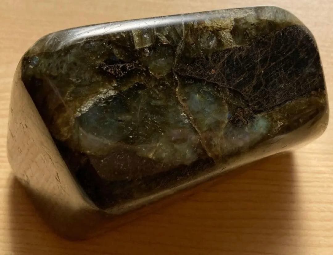 ✨本日限定セール✨ラブラドライト特大924g マダガスカル産 ブルーシラー磨き