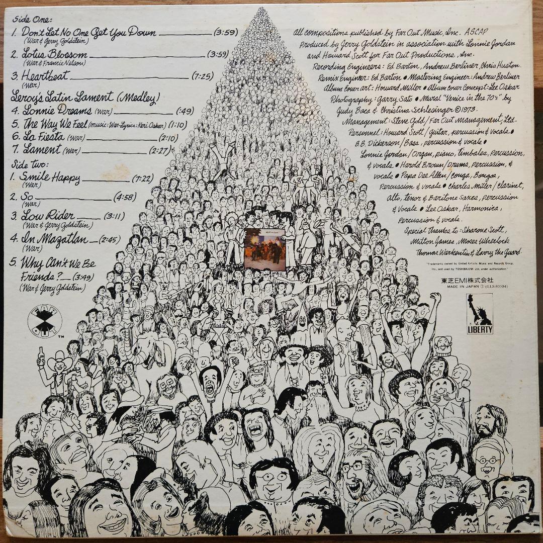 洋楽 WAR Why Can't We Be Friends? lp