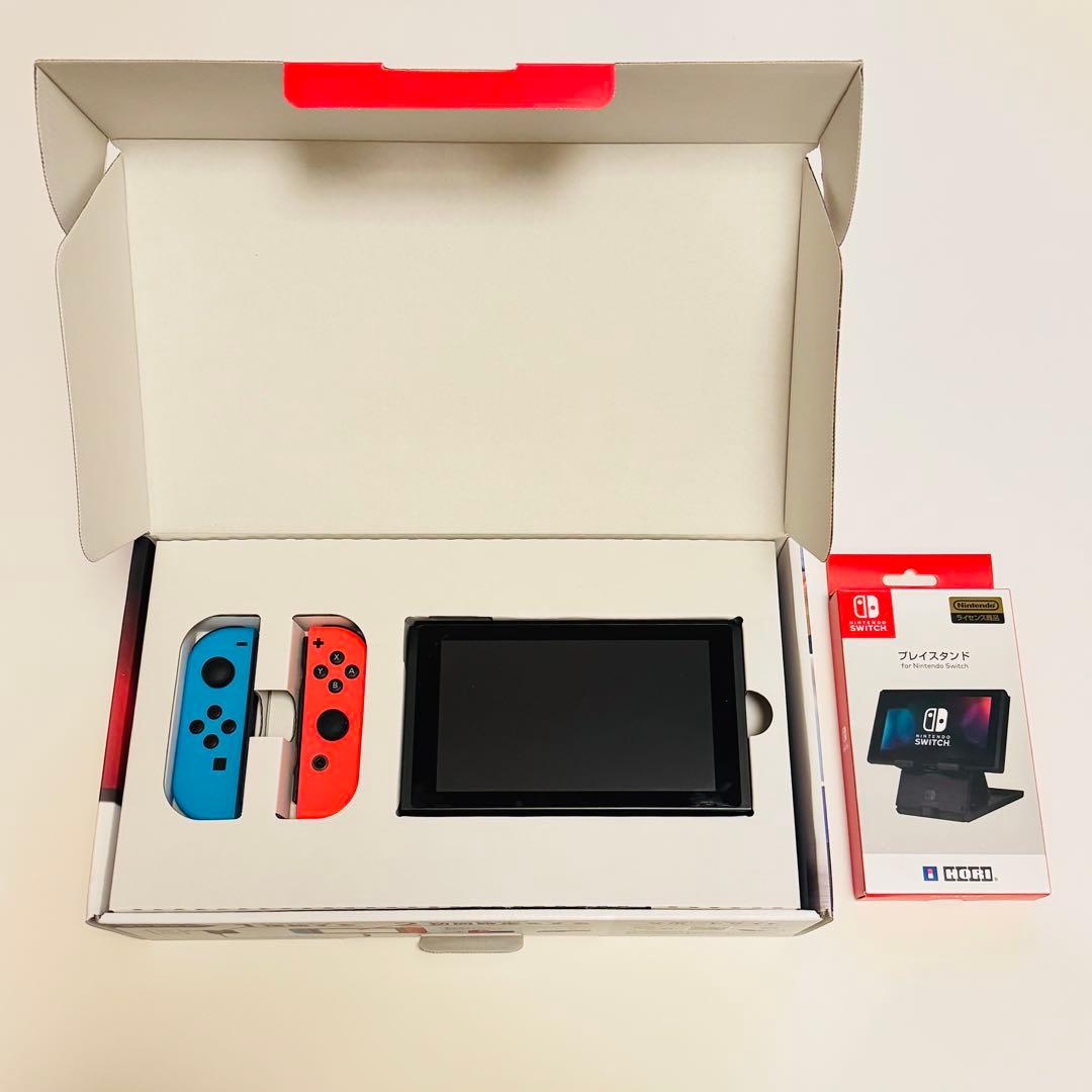 Nintendo Switch 本体 赤/青 Joy-Con+プレイスタンド付き
