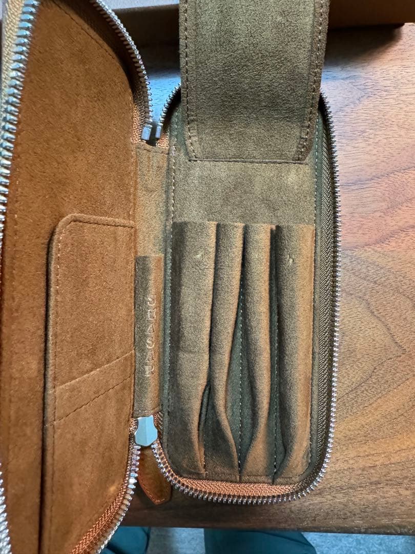 【SEASAR】シーサー　Duct ペンケース マルゴー　ブラウン　筆箱