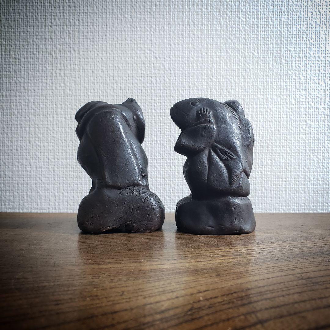 備前　古備前　七福神　大黒様　恵比寿様　江戸後期　明治　訳あり