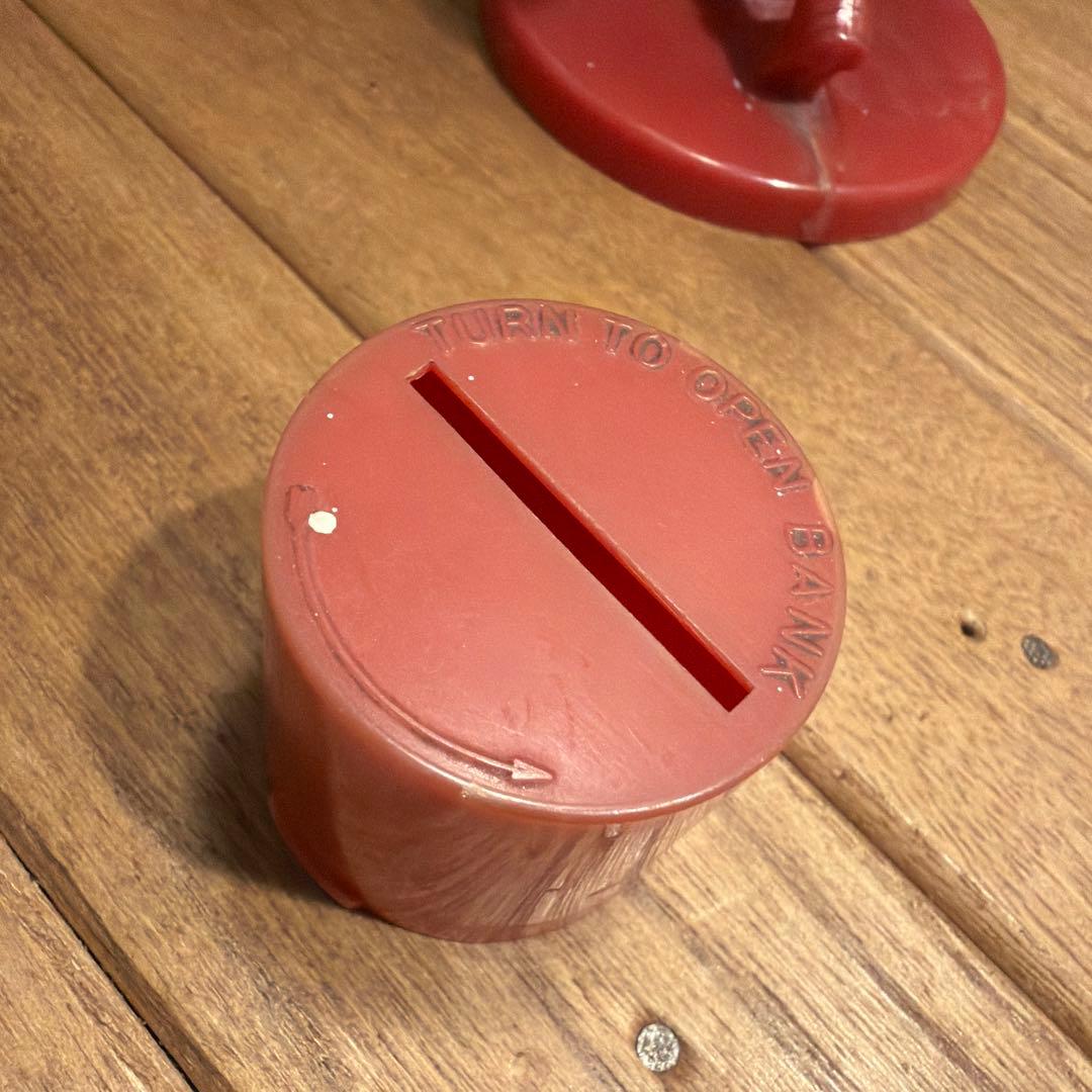ミスターピーナッツ ビンテージバンク 貯金箱 アドバタイジングフィギュア赤