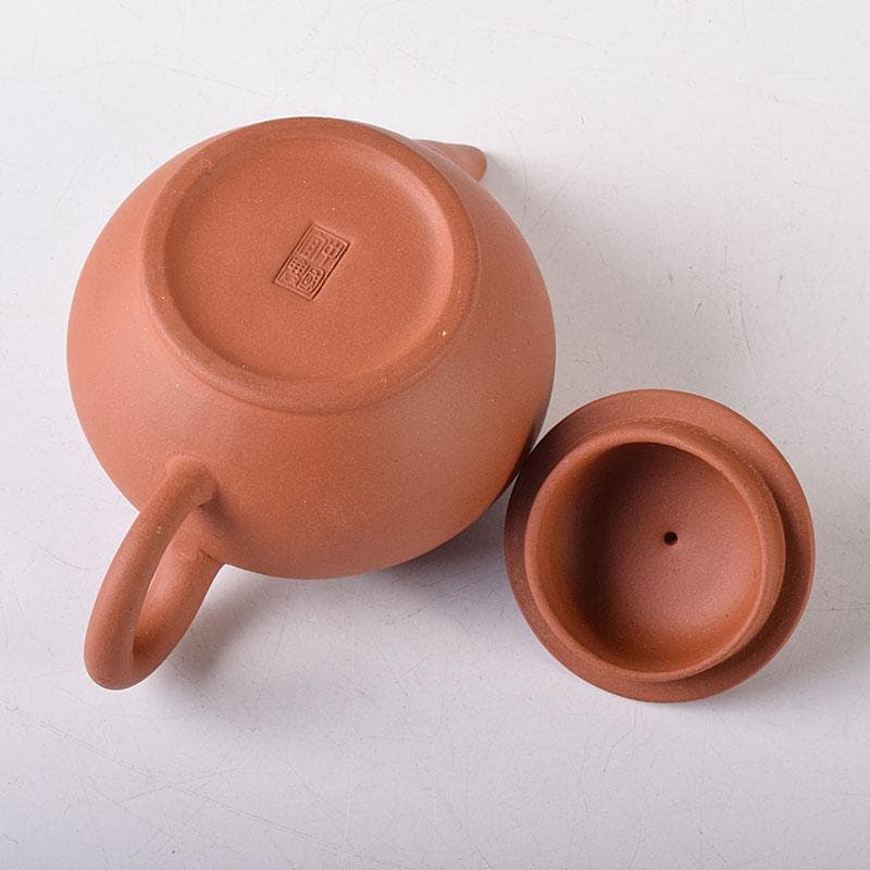 中国　中国宣興銘　紫砂　朱泥　急須　茶壷　V　R8310