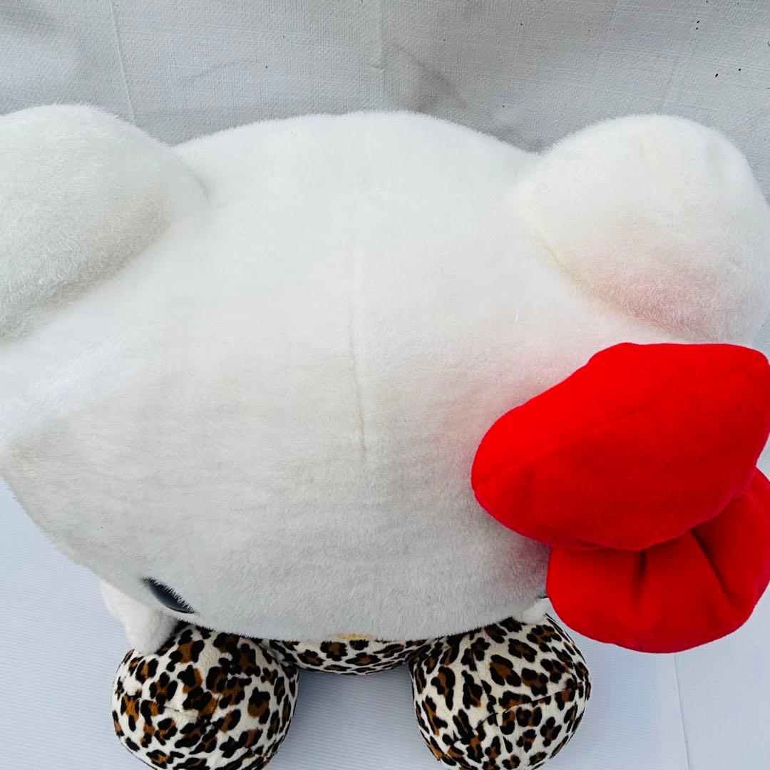 特大 HELLO KITTY IN THE JUNGLE ヒョウ柄 ぬいぐるみ