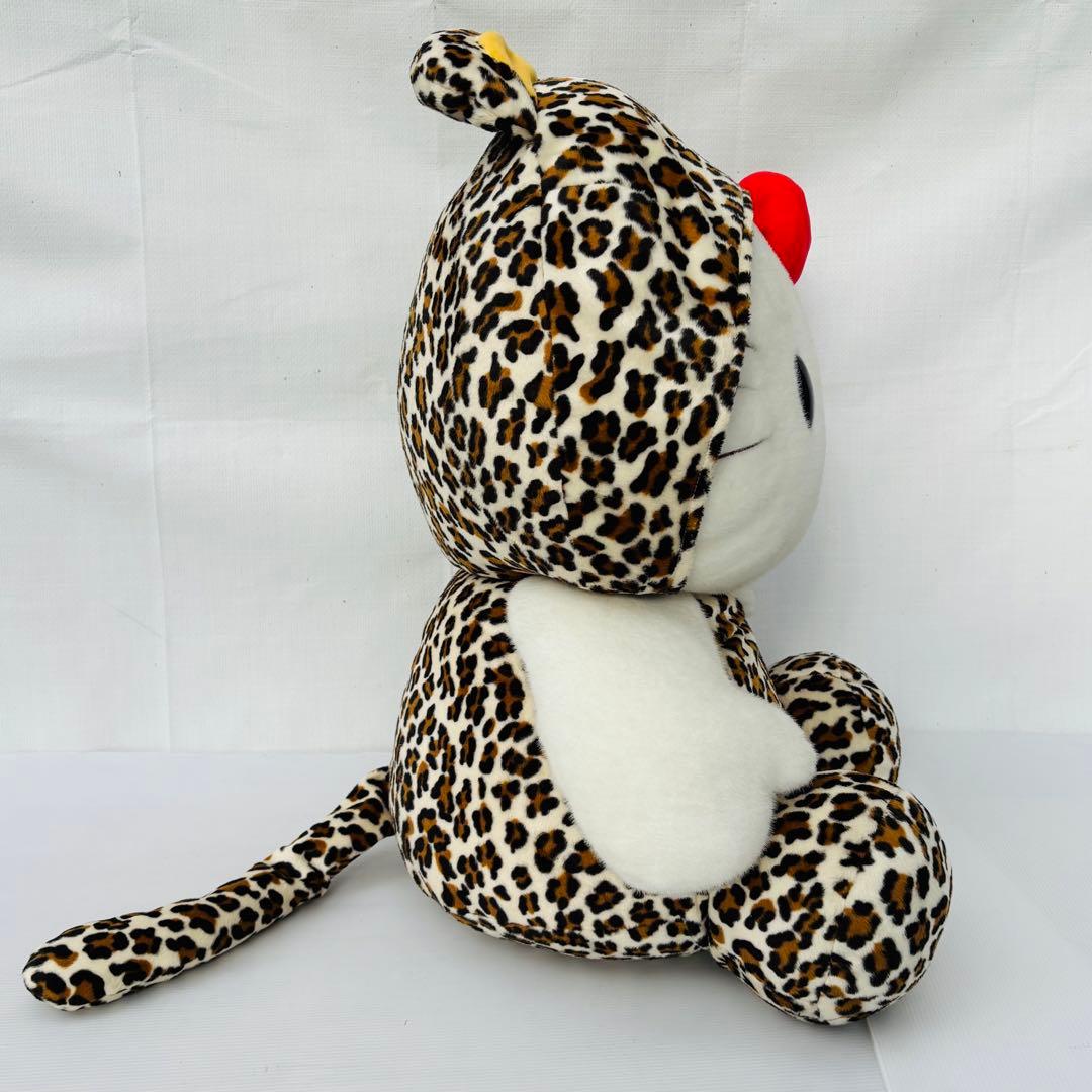 特大 HELLO KITTY IN THE JUNGLE ヒョウ柄 ぬいぐるみ