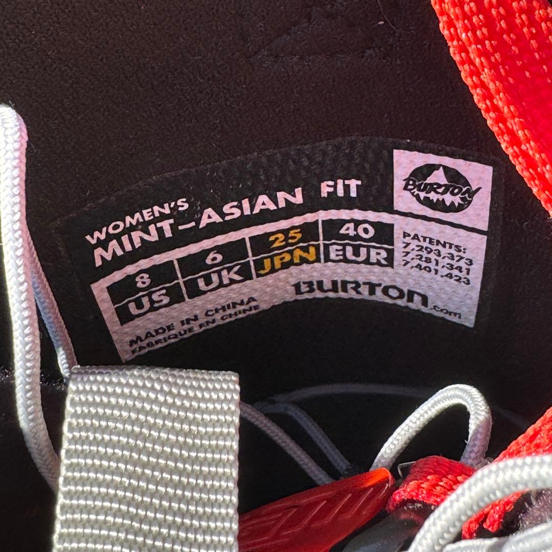 美品 BURTON ミント ブーツ 25.0cm Speed Zone