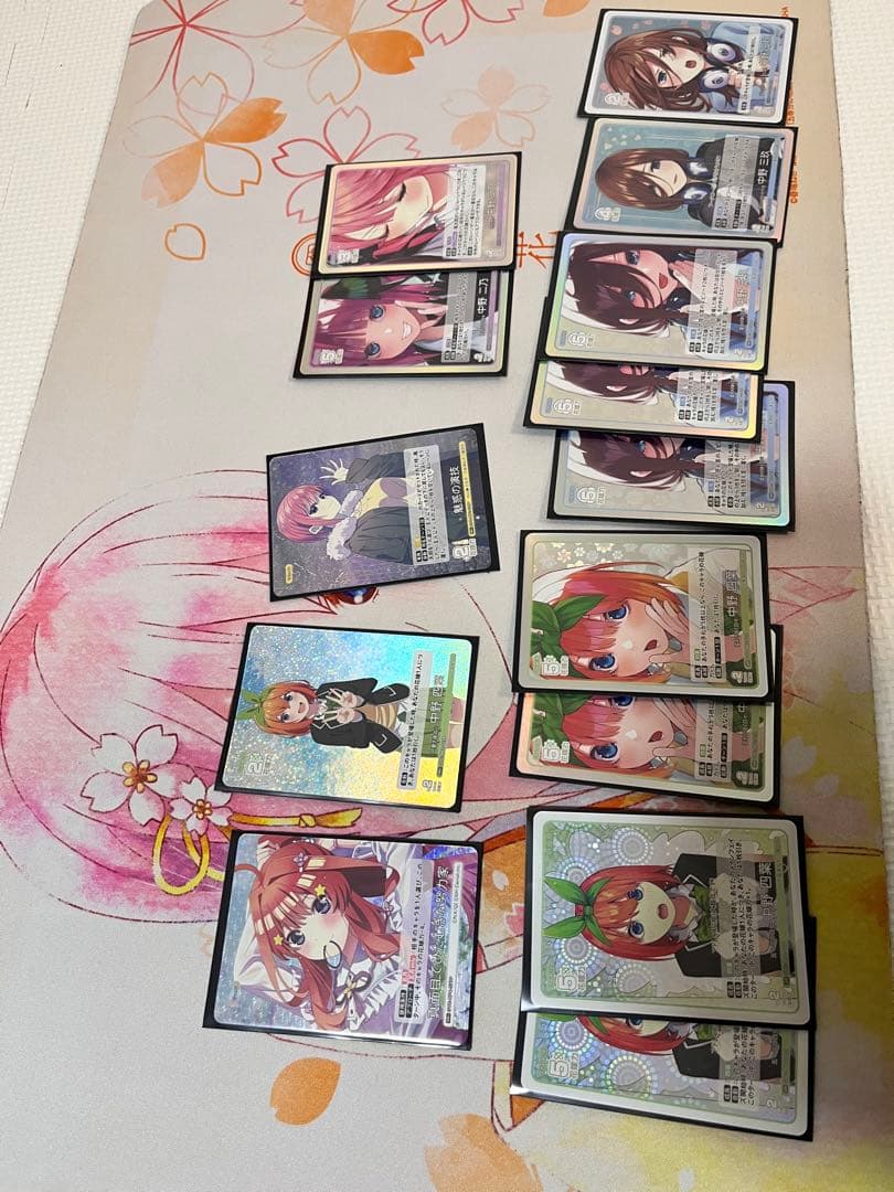 五等分の花嫁カードゲーム引退品まとめ売り　メイン中野一花 中野四葉サインカード