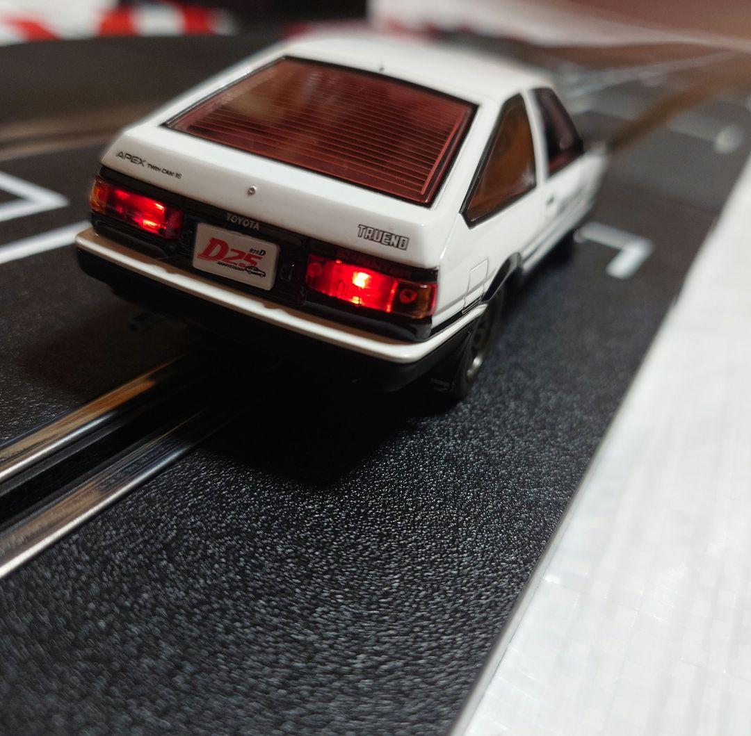 カレラデジタル①頭文字DスロットカーAE86②レーンチェンジオーバルコースセット