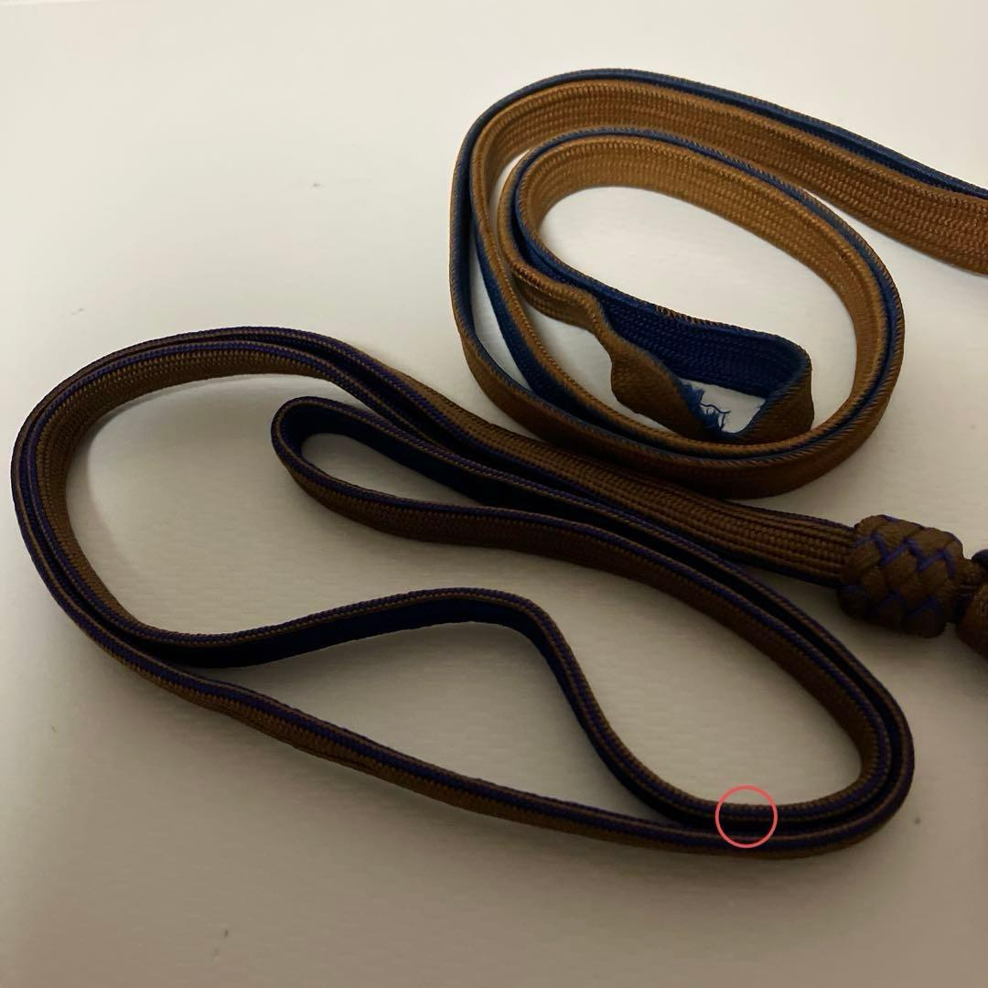 尉官刀緒１点（２点を分けて変更出品　商品は写真下側赤丸印の１点）