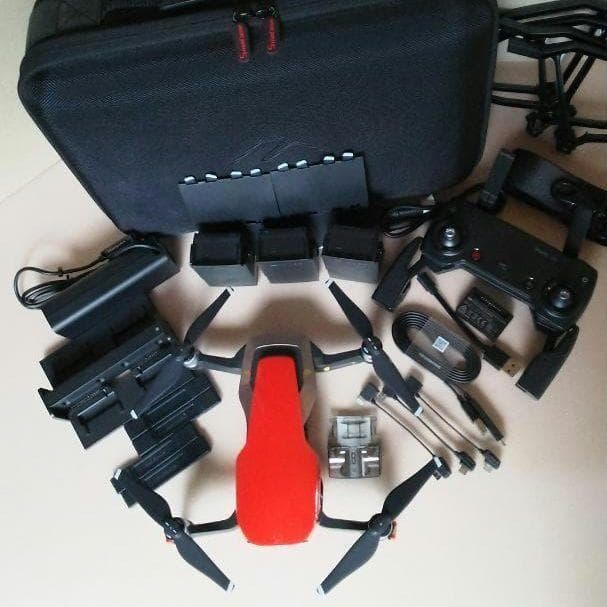 ドローン DJI MAVIC AIR （赤） 専用ケース セット