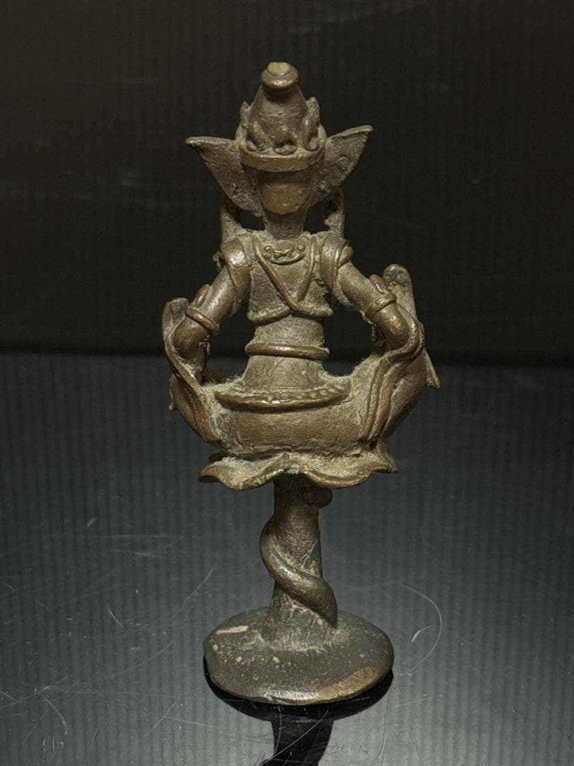 時代 古作 仏教美術 古銅 銅製 小乗仏教 菩薩 梵天像 仏像