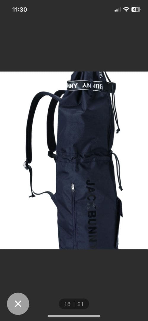 JACK BUNNY ゴルフバッグ バックパック　リュック　クラブ　ケース　新品