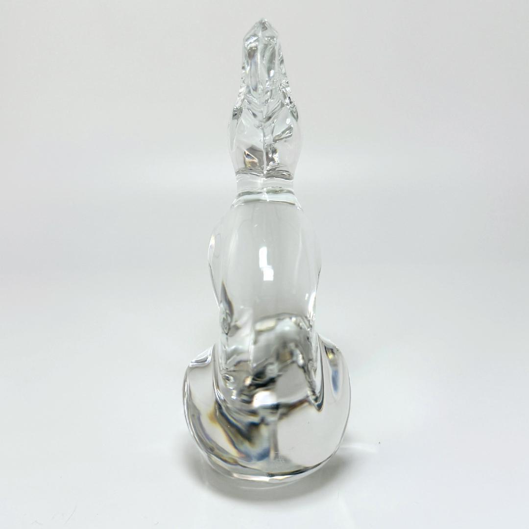 【バカラ】うさぎ 兎 動物 置物 インテリア★美品★幸運/開運