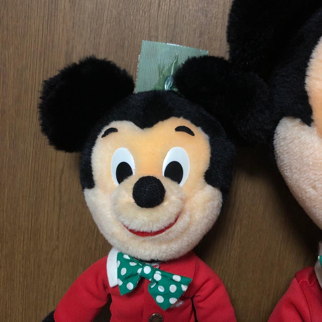 昭和レトロ　ヴィンテージ ミッキーマウス　サンアンドスター製　ぬいぐるみ　2こ